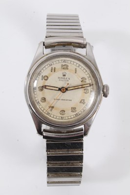 Lot 562 - 1940s gentlemen's Rolex Oyster stainless steel wristwatch