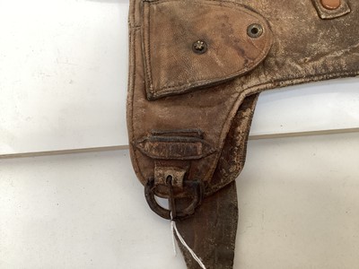 Lot 2109 - Vintage Brown leather flying / motorcycle helmet, with press studs stamped- made in England.