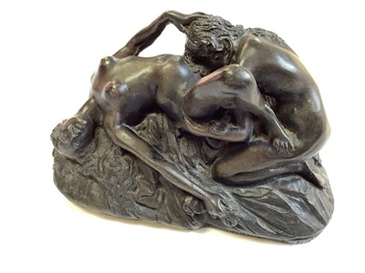 Lot 2690 - Bronze erotic figure