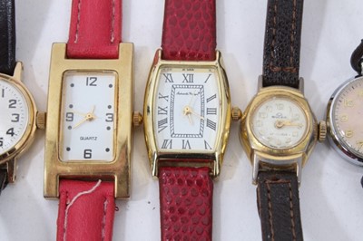 Lot 182 - Group vintage wristwatches and four pocket watches