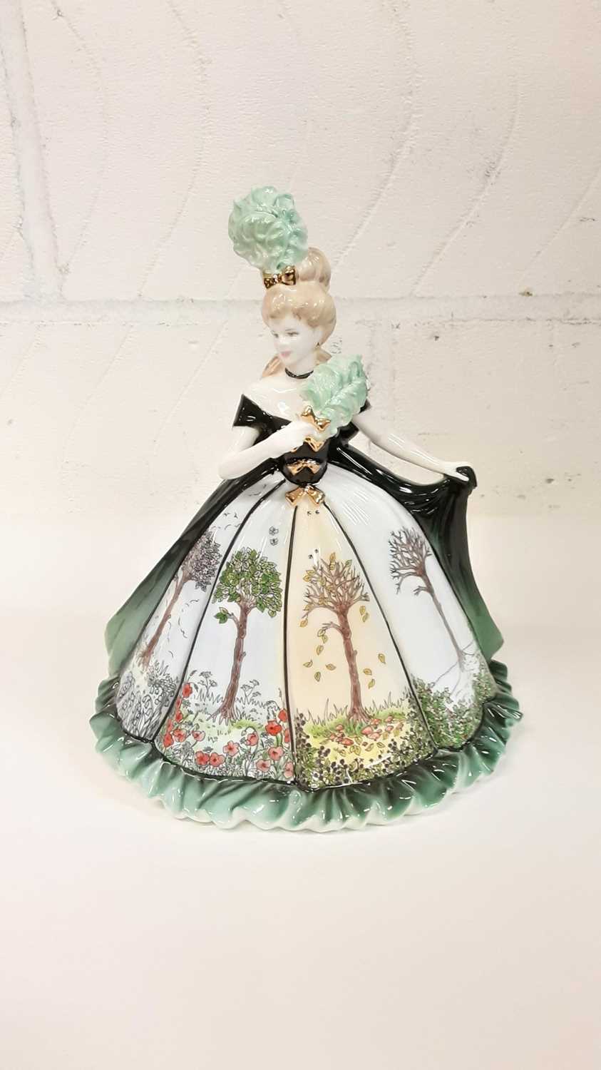 Lot 1269 - Coalport limited edition Millennium Ball figure - Four Seasons, no. 1307 of 2500, boxed with certificate