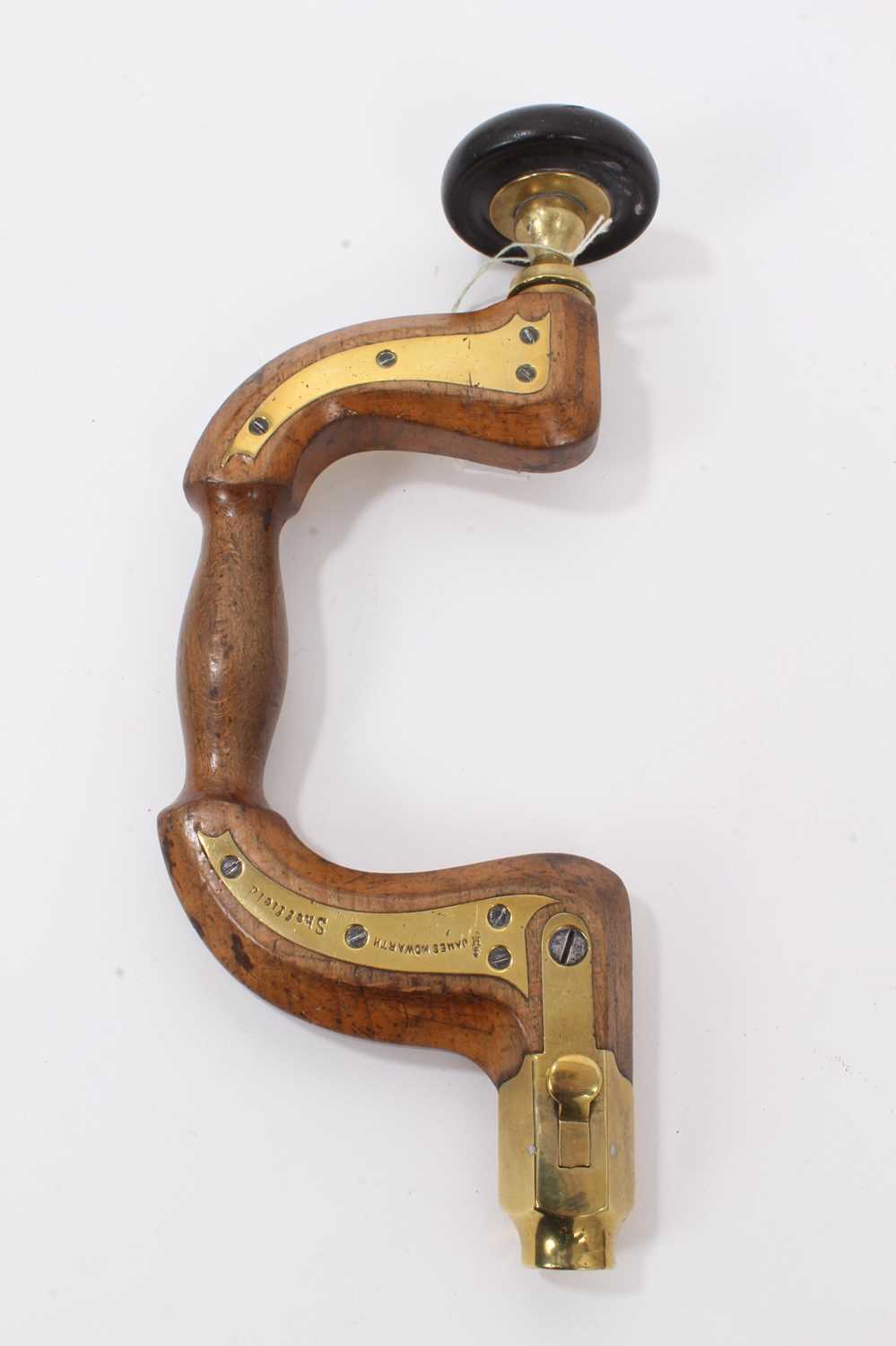 Lot 2478 - James Howarth & Sons brass and wood brace
