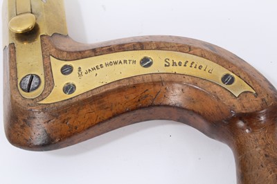Lot 2478 - James Howarth & Sons brass and wood brace