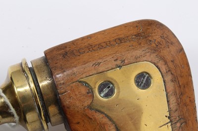 Lot 2478 - James Howarth & Sons brass and wood brace