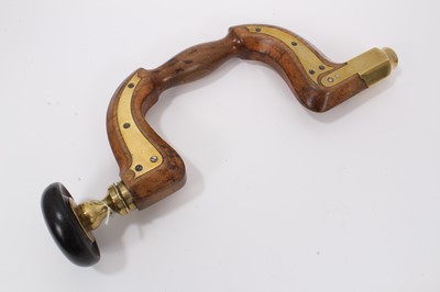 Lot 2478 - James Howarth & Sons brass and wood brace