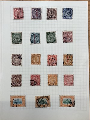 Lot 1493 - Stamps - Chinese mint and used collection in two albums and folder 1890 onwards including coiled dragons, Shanghai, Mao 1950s