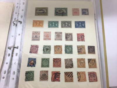 Lot 1493 - Stamps - Chinese mint and used collection in two albums and folder 1890 onwards including coiled dragons, Shanghai, Mao 1950s