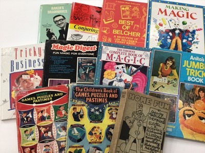 Lot 1514 - Books- two boxes of magic, entertainment and circus related books (2 boxes)