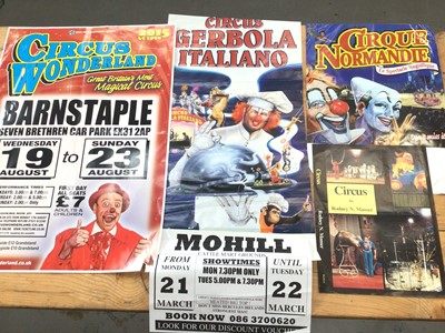 Lot 1511 - Collection of 50 1980's and later circus posters