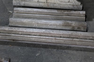Lot 73 - 19th century French marble chimney piece with plain mouldings ( incomplete) 158 cm wide, 103 cm high