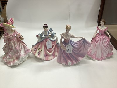 Lot 1286 - Seven Royal Doulton figures - Rachel HN3976, Rose HN3709, Alexandra HN3292, Rebecca HN2805, Patricia HN3365, Hope HN4097 and Camellias HN3701