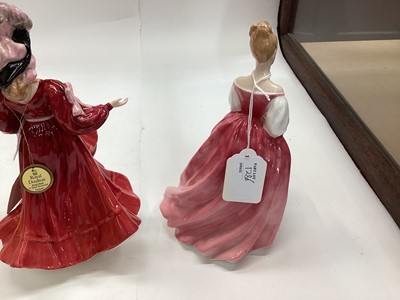 Lot 1286 - Seven Royal Doulton figures - Rachel HN3976, Rose HN3709, Alexandra HN3292, Rebecca HN2805, Patricia HN3365, Hope HN4097 and Camellias HN3701