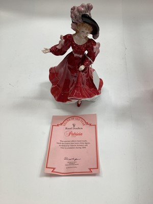 Lot 1286 - Seven Royal Doulton figures - Rachel HN3976, Rose HN3709, Alexandra HN3292, Rebecca HN2805, Patricia HN3365, Hope HN4097 and Camellias HN3701