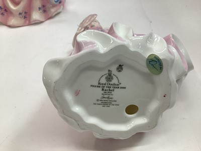 Lot 1286 - Seven Royal Doulton figures - Rachel HN3976, Rose HN3709, Alexandra HN3292, Rebecca HN2805, Patricia HN3365, Hope HN4097 and Camellias HN3701