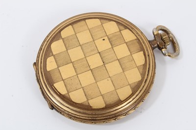 Lot 218 - Tegra Chronometer gold plated full hunter pocket watch