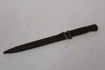 Lot 914 - First World War Imperial German M1884/98 bayonet in steel scabbard