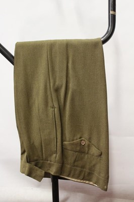 Lot 782 - 1960's British Military Royal Army Service Corps Captain's service dress jacket and trousers, with rank insignia and badges, together with two 1980 pattern British Military No.2 pattern dress jacke...