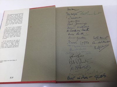 Lot 1766 - A Suffolk Garland, edited by John Hadfield, Allan Jobson's personal copy with signed correspondence from contributors including Benjamin Britten, John Hadfield, the copy signed by 21 contributors i...