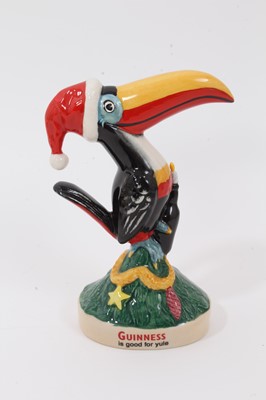 Lot 1291 - Four Royal Doulton limited edition Guinness figures - Big Chief Toucan, MCL 3, Miner Toucan, MCL 10, Seaside Toucan MCL 7 and Christmas Toucan MCL 6