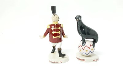 Lot 1292 - Two Coalport limited edition Guinness figures - Sealion no. 182 and Ringmaster no. 744, both boxed with certificates