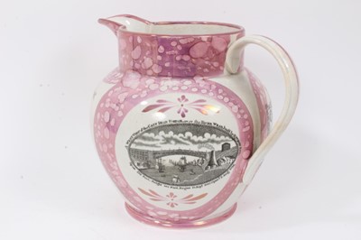 Lot 140 - Two 19th century pottery jugs