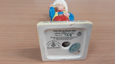 Lot 1305 - Four Royal Doulton limited edition 20th Century Advertising Classics - The Milkybar Kid, Sir Kreemy Knut, John Ginger and Fox's Polar Bear, all boxed with certificates