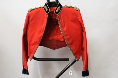 Lot 791 - Collection of 19th century and later British military uniform to include Royal Engineers Lieutenant's Mess Dress jacket, red cloth tunic with applied bullion thread embelishment (possibly a theatri...