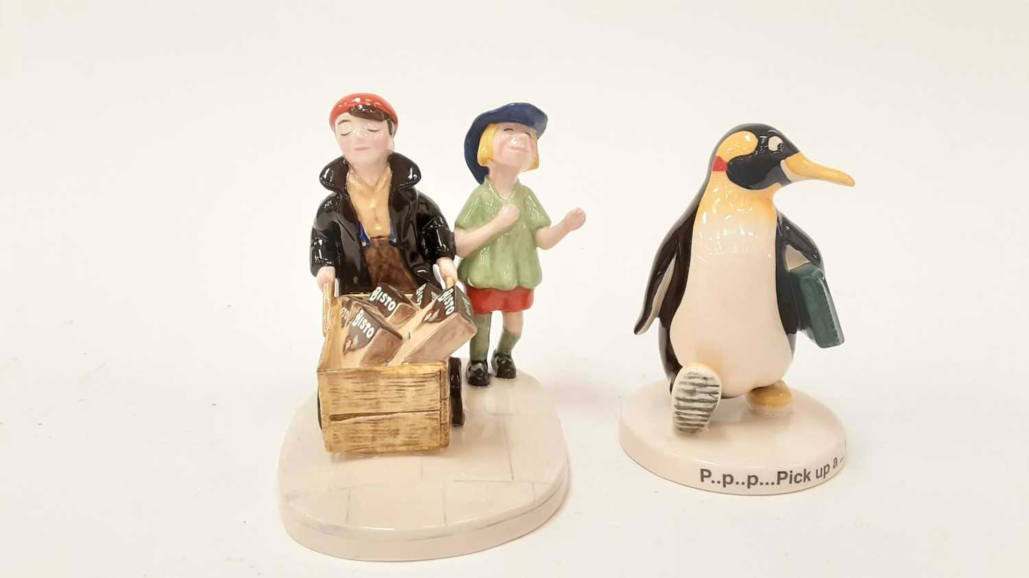 Lot 1309 - Two Royal Doulton limited edition figures - The Bisto Kids and Pick Up A Penguin, both boxed with certificates