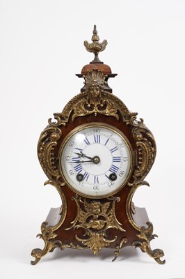 Lot 659 - Late 19th century German mantel clock in French-style case