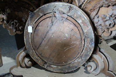 Lot 188 - Regency gilt gesso convex wall mirror, 50cm diameter
