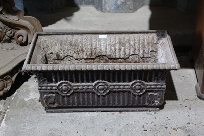 Lot 193 - Antique cast iron planter, 70cm wide