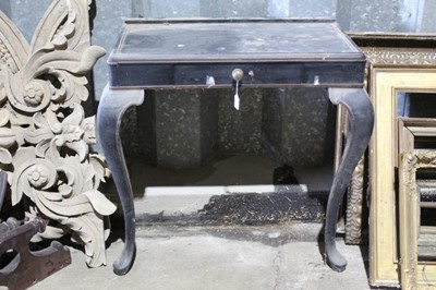 Lot 204 - 19th century ebonised pier table, 86cm wide x 54cm deep x 82cm high