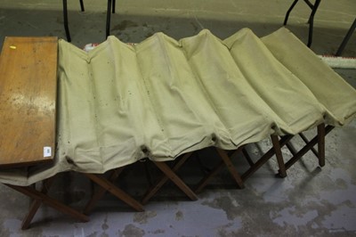 Lot 808 - Three First World War period military campaign folding beds