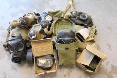 Lot 809 - Collection of Second World War and later Gas masks in bags and boxes (approximately 6)