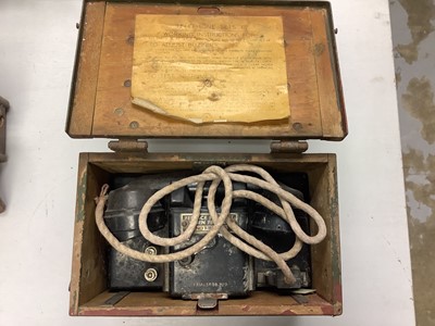 Lot 816 - Collection of Second World War and later British military field radio and telephone sets (1 box)