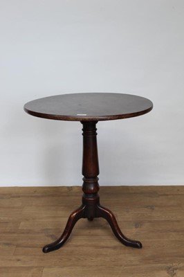 Lot 1407 - George III fruitwood tripod table