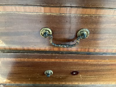 Lot 5 - Edwardian inlaid mahogany bureau