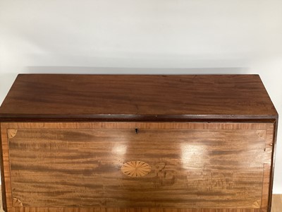 Lot 5 - Edwardian inlaid mahogany bureau