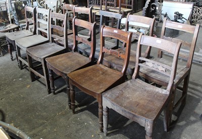 Lot 239 - Matched set of twelve 19th century Essex type chairs