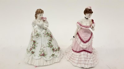 Lot 1334 - Two Royal Worcester limited edition figures - Queen of Hearts, no. 3605 of 12500, and First Dance, no. 1802 of 7500, both with certificates