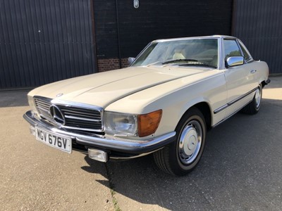 Lot 1300 - 1980 Mercedes 450 SL auto convertible, Reg. No. MGV676V