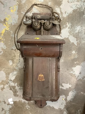 Lot 2682 - Vintage wall-mounted 'National Telephone Service' telephone with bell