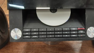 Lot 2380 - Bang & Olufsen Beosound 4 CD/Tuner with a pair of B&O rubber speakers