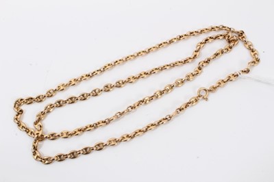 Lot 280 - 9ct gold mariner link necklace