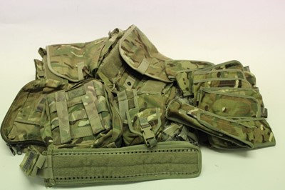 Lot 742 - One box containing modern military camouflage field packs (qty)