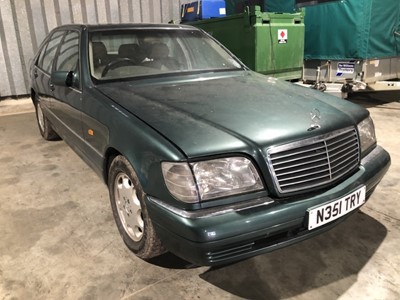 Lot 2063 - 1996 Mercedes S280 saloon, Registration N351 TRY.