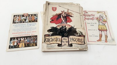 Lot 1543 - Colchester pageant 1909 programme and other Colchester ephemera, Brown Brothers Cycle Catalogue No 463