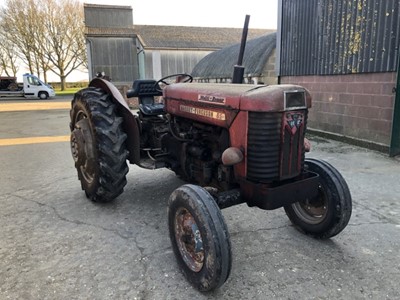 Lot 2066 - Vintage Massey Ferguson 65 2WD tractor circa 1958 - 1964, - running and driving condition, with original handbook.(Subject to 12% buyers premium inclusive of VAT)