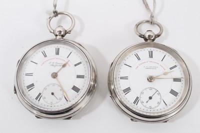 Lot 286 - Two J. G. Graves, Sheffield, silver cased pocket watches