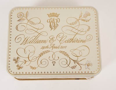 Lot 79 - The Wedding of The Duke and Duchess of Cambridge 29th April 2011 - a piece of cake in tin